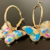 Aretes de mariposa