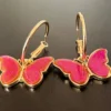 Aretes de mariposa