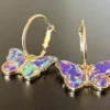 Aretes de mariposa