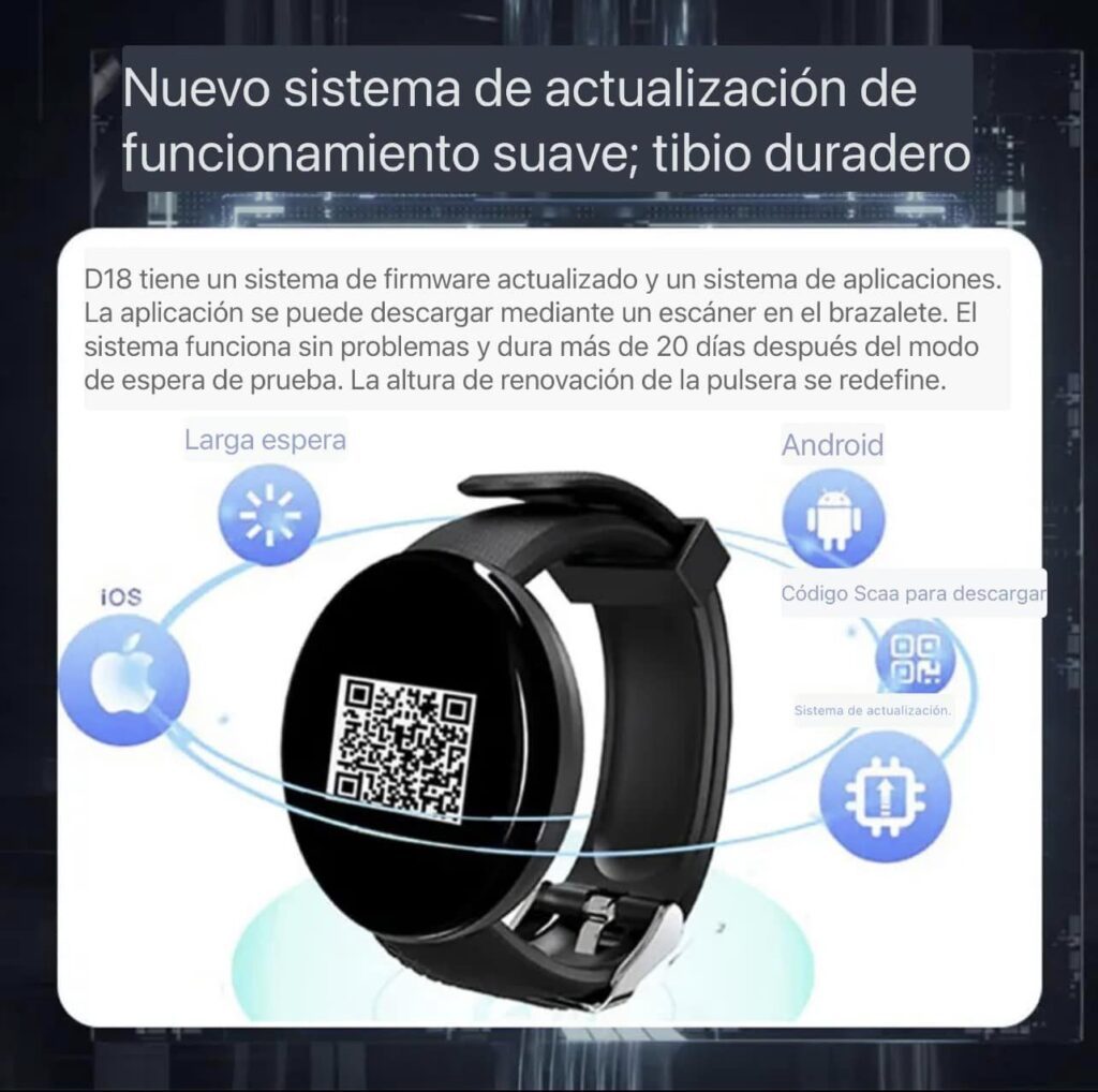 Reloj inteligente D18 - Imagen 4