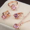 Set de joyería de cristal de cereza