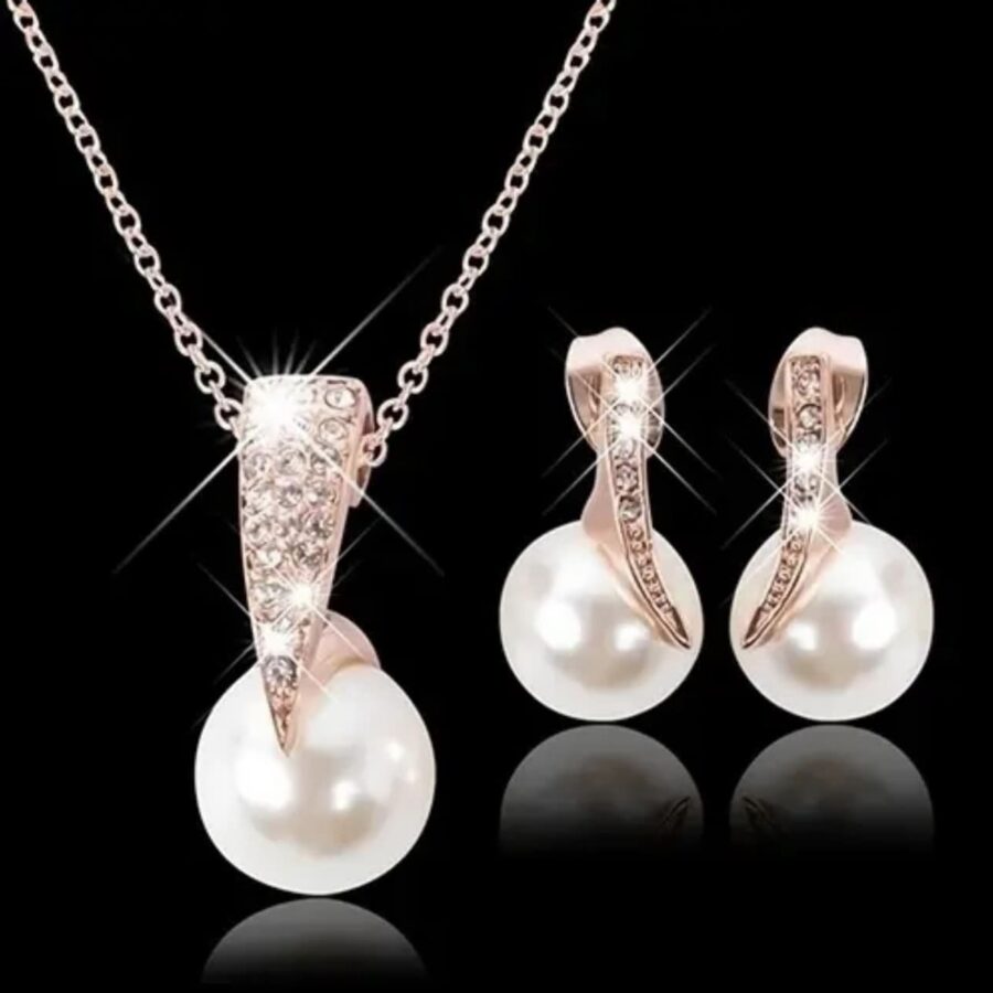 Conjunto de Joyería de Perlas