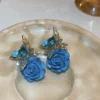 77 (1) Pendientes de Flores de Resina Epoxi