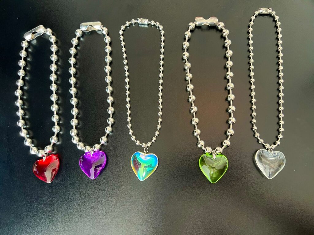 Collar corazón de cristal - Imagen 7