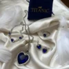 Conjunto de Joyería "El Corazón del Mar Titanic"