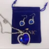 Conjunto de Joyería "El Corazón del Mar Titanic"