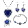 Conjunto de Joyería "El Corazón del Mar Titanic"