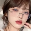 30 (1) Lentes Transparente Sin Montura Grabielle!