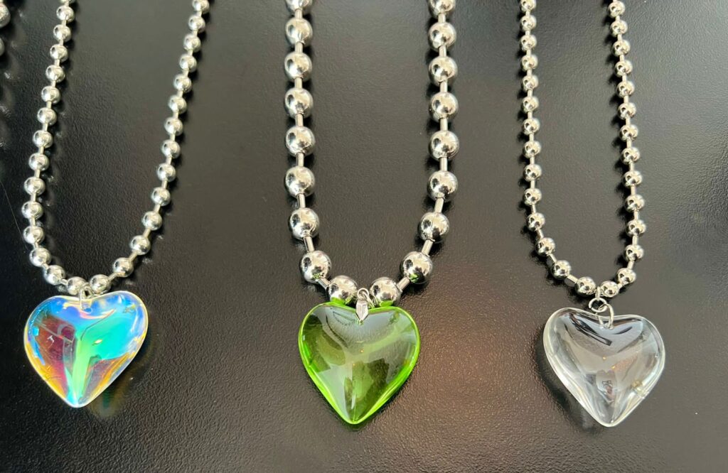 Collar corazón de cristal - Imagen 6