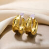 Aretes Geométricos acero inoxidable rose