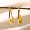 Aretes Geométricos acero inoxidable rose