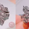 Anillo ajustable con diseño de plumas de Princesa