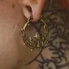 Arete Tribal de seta de Metal antiguo tallado