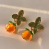 Pendientes de hoja de Otoño
