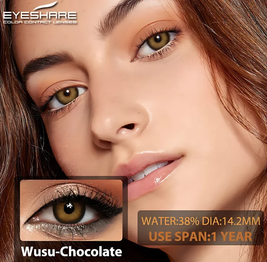 450 (1) Marrones, Lentes de contacto EYESHARE